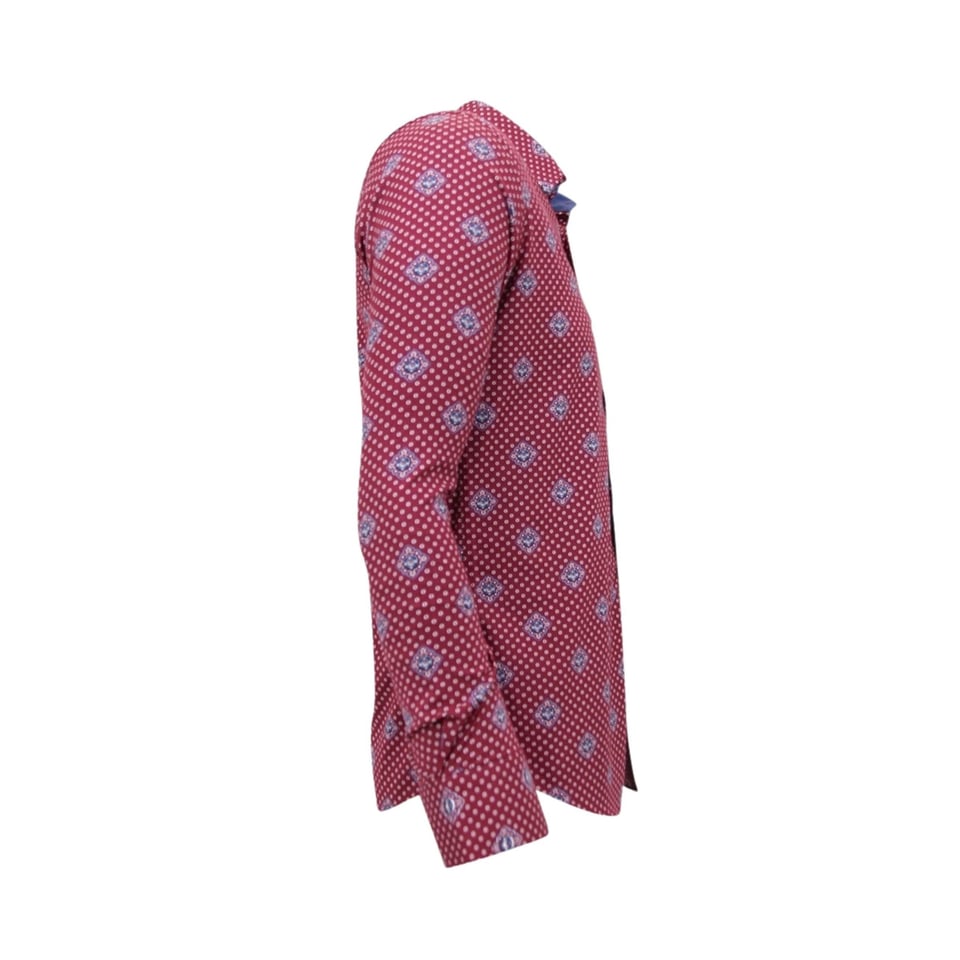 Overhemd Met Print Heren - Slim Fit - 3087 - Rood