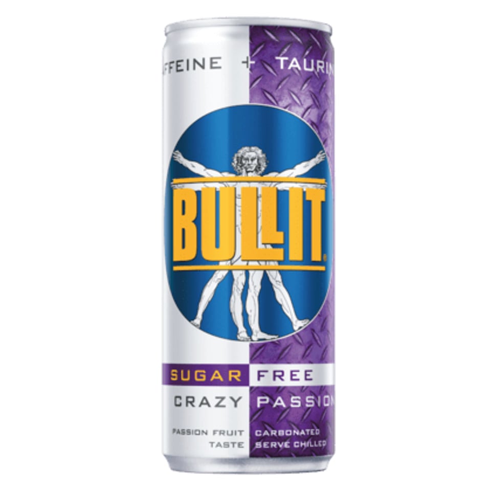 Bullit Energydrink Sugar Free Crazy Passion