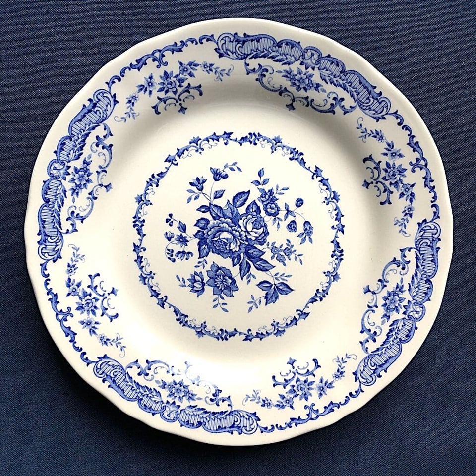 Bord Rose Blauw 15,6 Cm