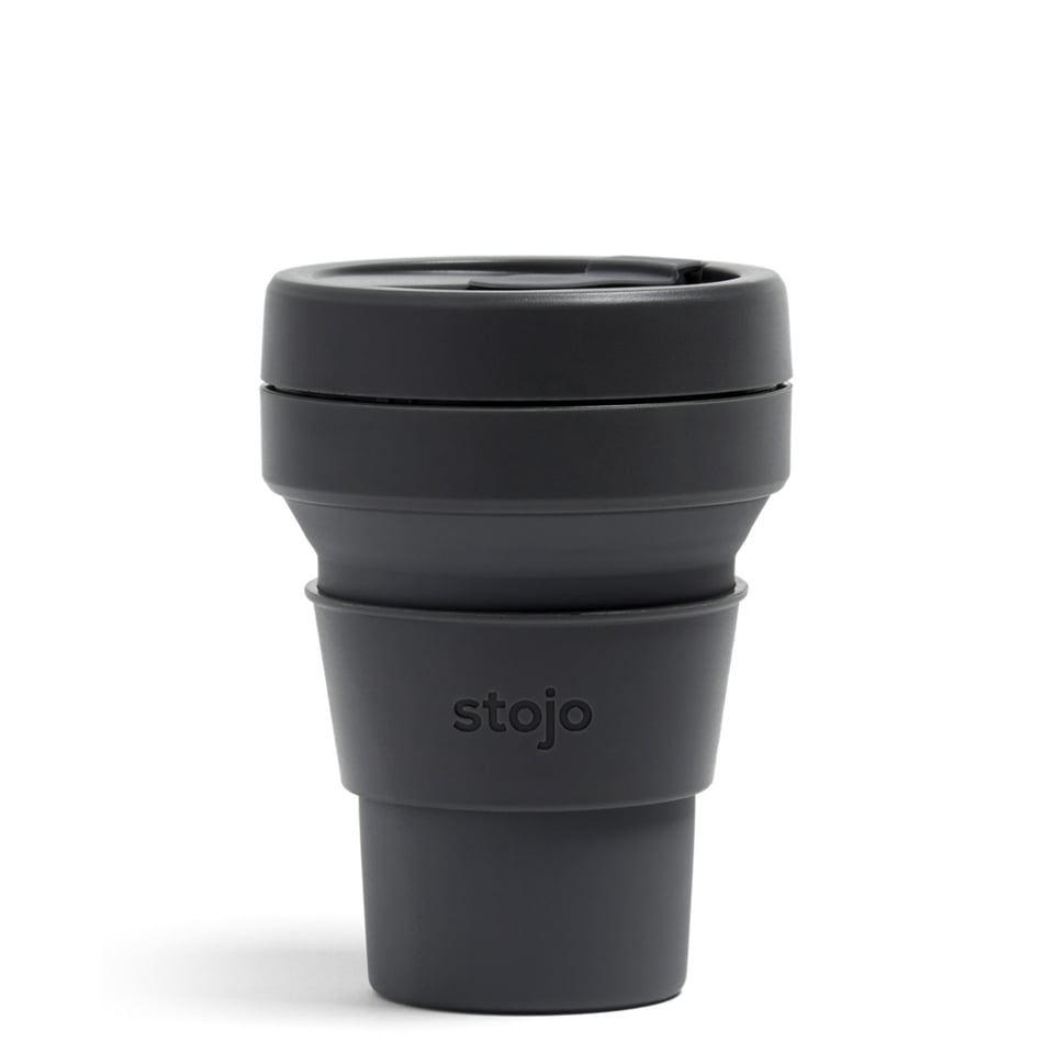 Stojo Pocket Opvouwbare Beker 355ml Koolzwart