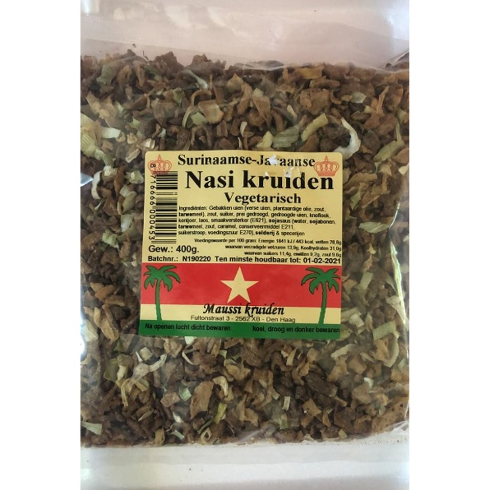 Maussi Kruiden Nasi Kruiden Vegetarisch 400 Grams