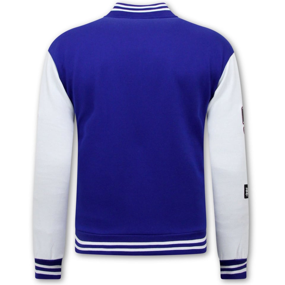 College Jacket Heren - 7792 - Blauw