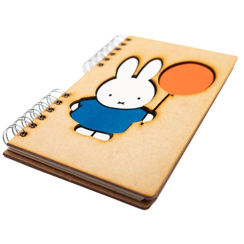 Sustainable journal - Recycled paper - Miffy with balloon