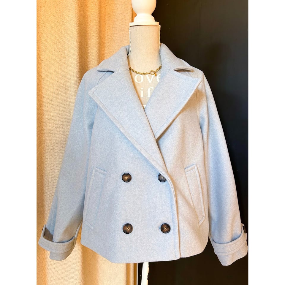 Short Autumn Jacket - Blue