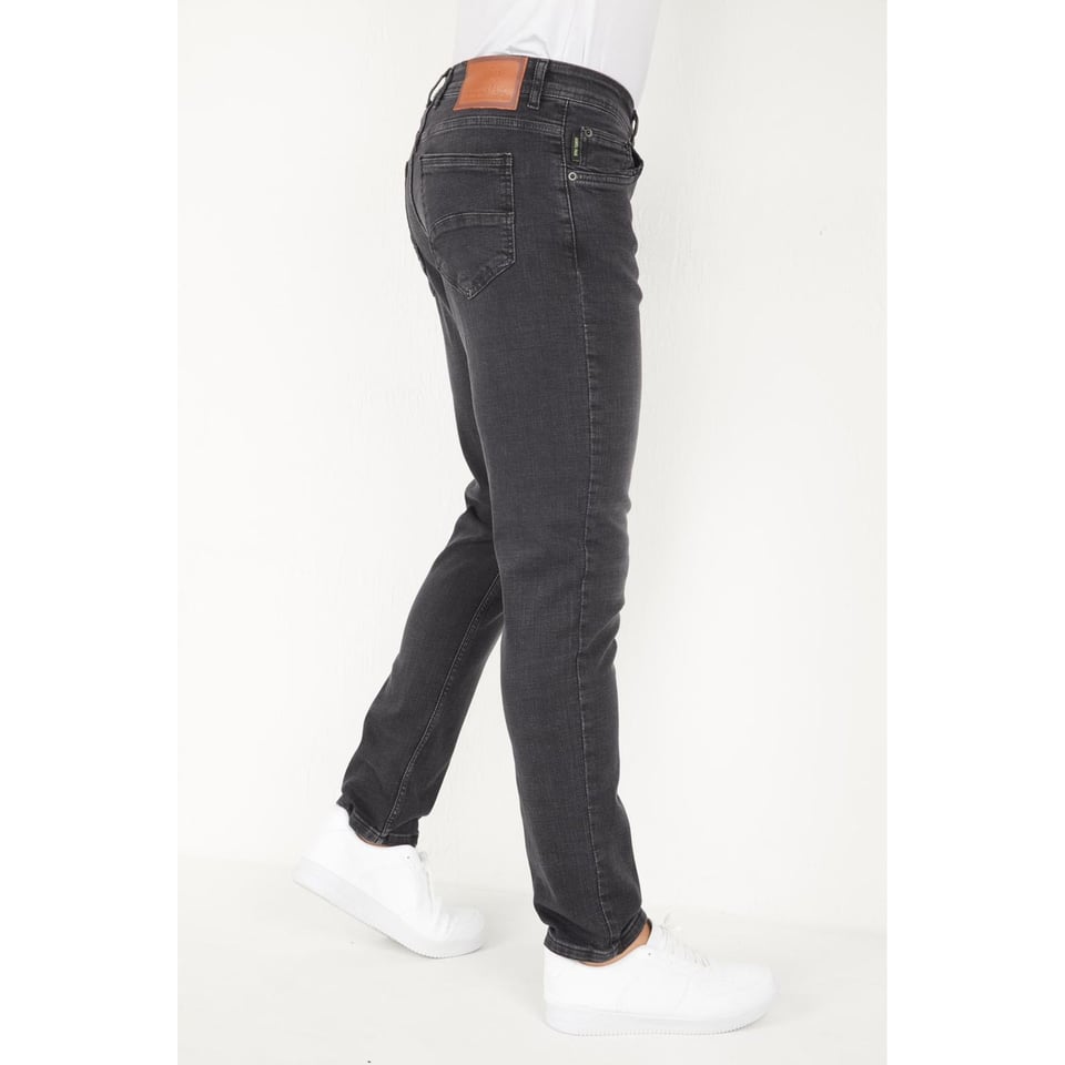 Mannen Spijkerbroek Stretch Regular Fit Jeans - DP18- Grijs