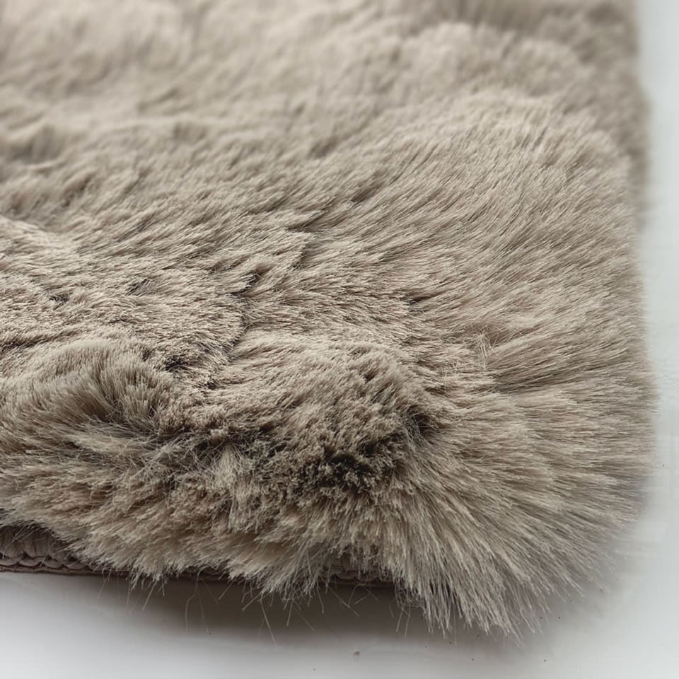 Vloerkleed Galaxy Plush 14 Taupe Rond in 4 Maten