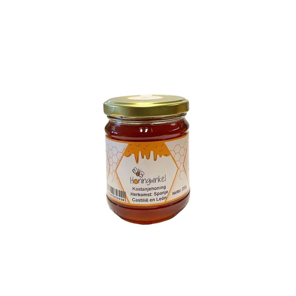 Kastanjehoning 250g Spanje Honingwinkel (vloeibaar) - 250g