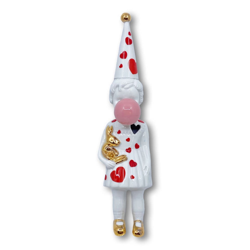 Hanging Around Meisje Hartjes Bubblegum 27cm