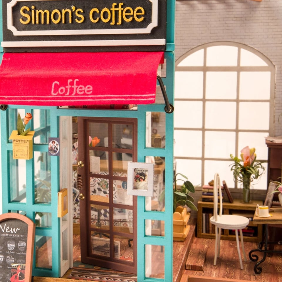 Simon's Coffee/ Cafe Shop - DIY Miniture House Kit