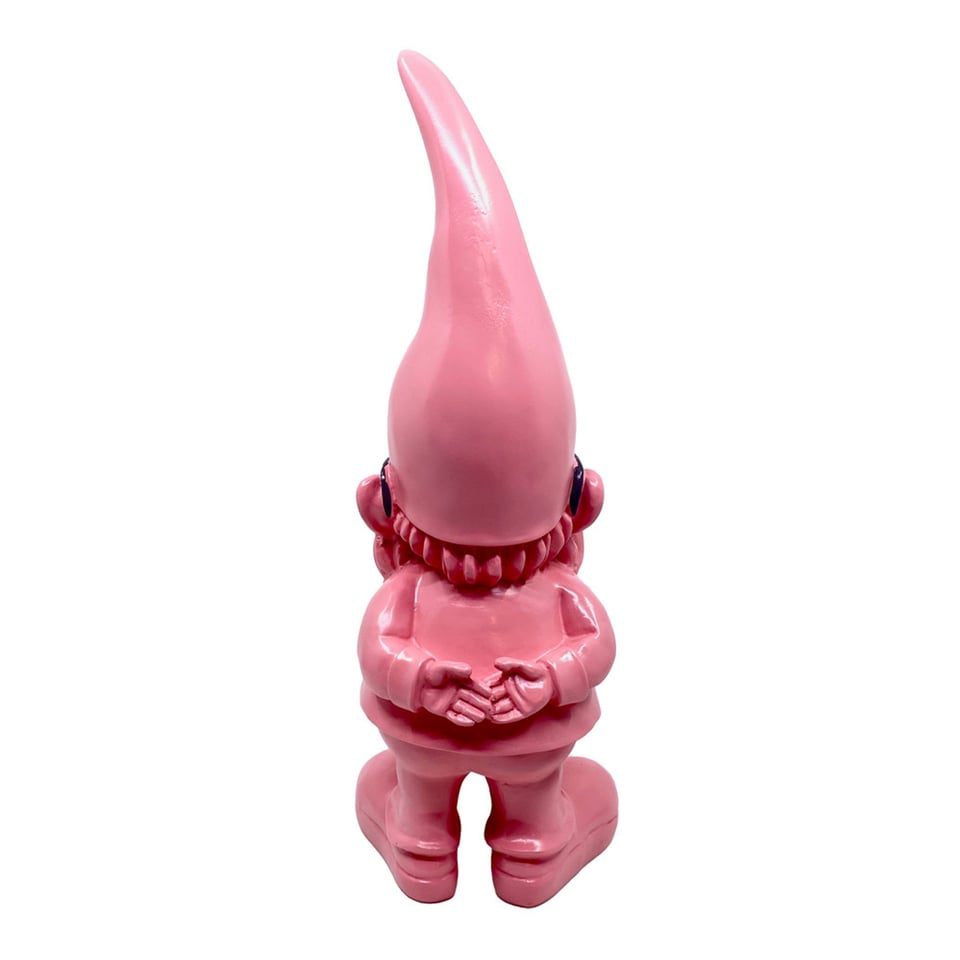Beeld Kabouter Cool Roze 40cm