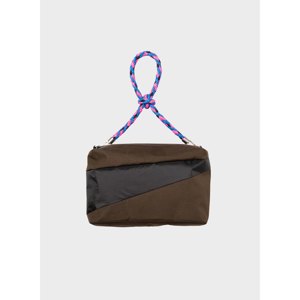 SUSAN BIJL Bum Bag Mud & Black M