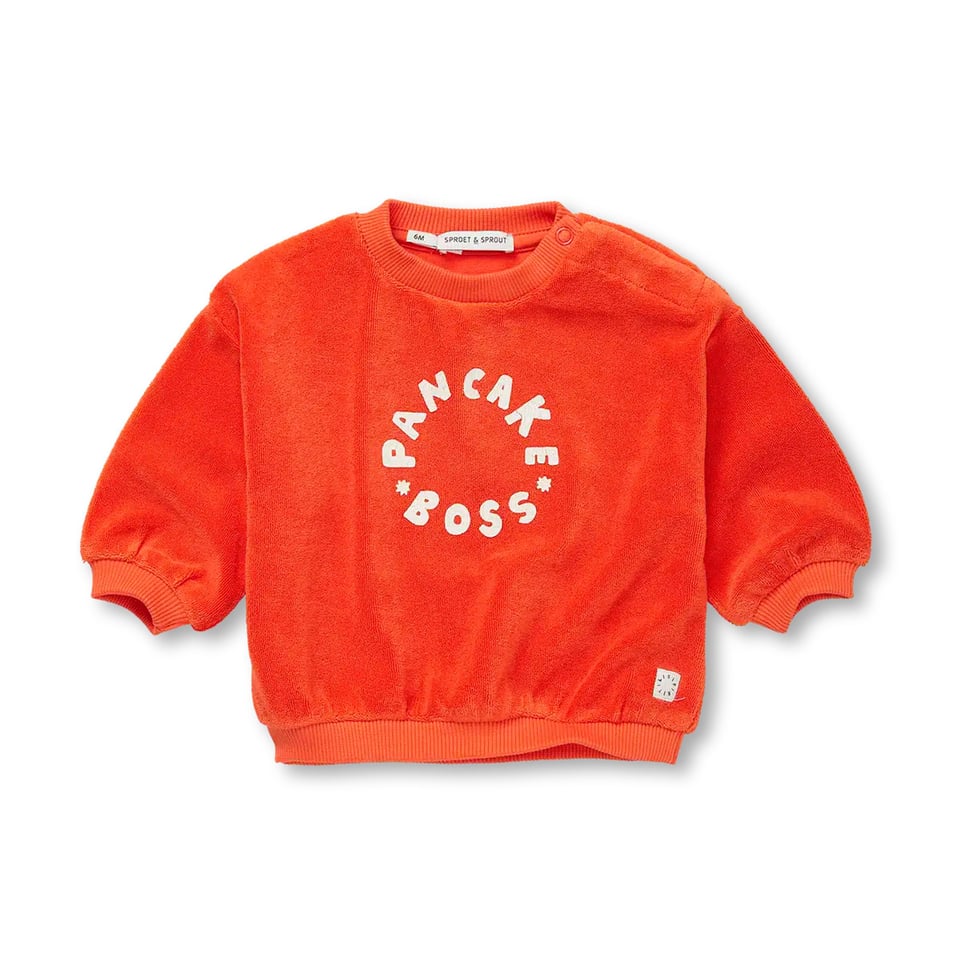 Sproet & Sprout Sweatshirt Terry Pancake Boss Tomato