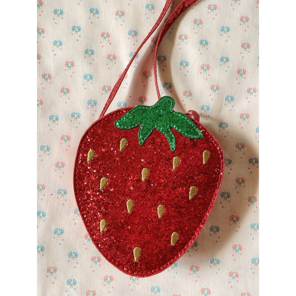 Konges Sløjd Tut Strawberry Shoulder Bag Barbados Cherry