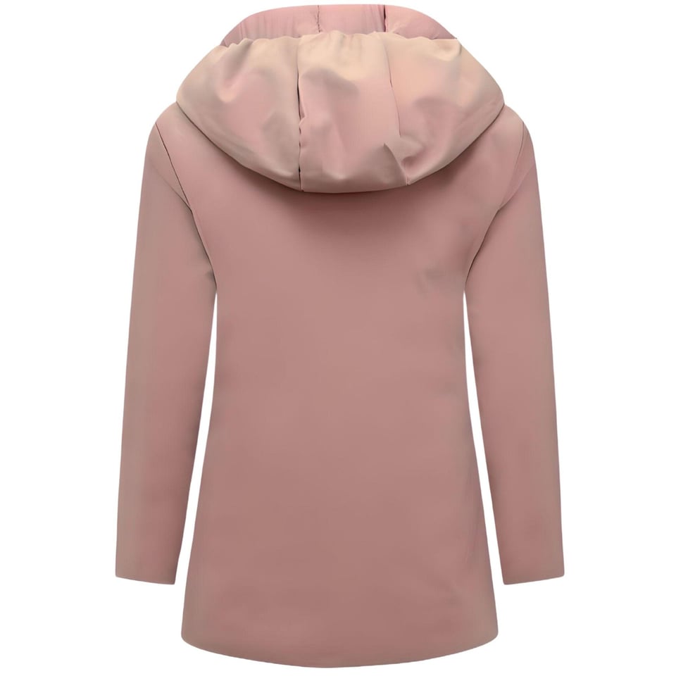 Gewatteerde Jas Dames Lang Parka - Slim Fit - Pink