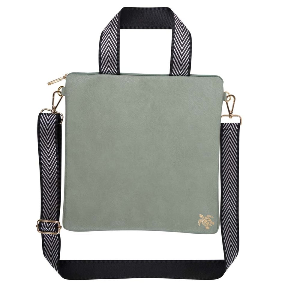 Vegan Crossover Bag Green Turtle