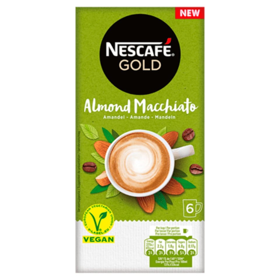 Nescafe Gold Plantaardige Oploskoffie Amandel