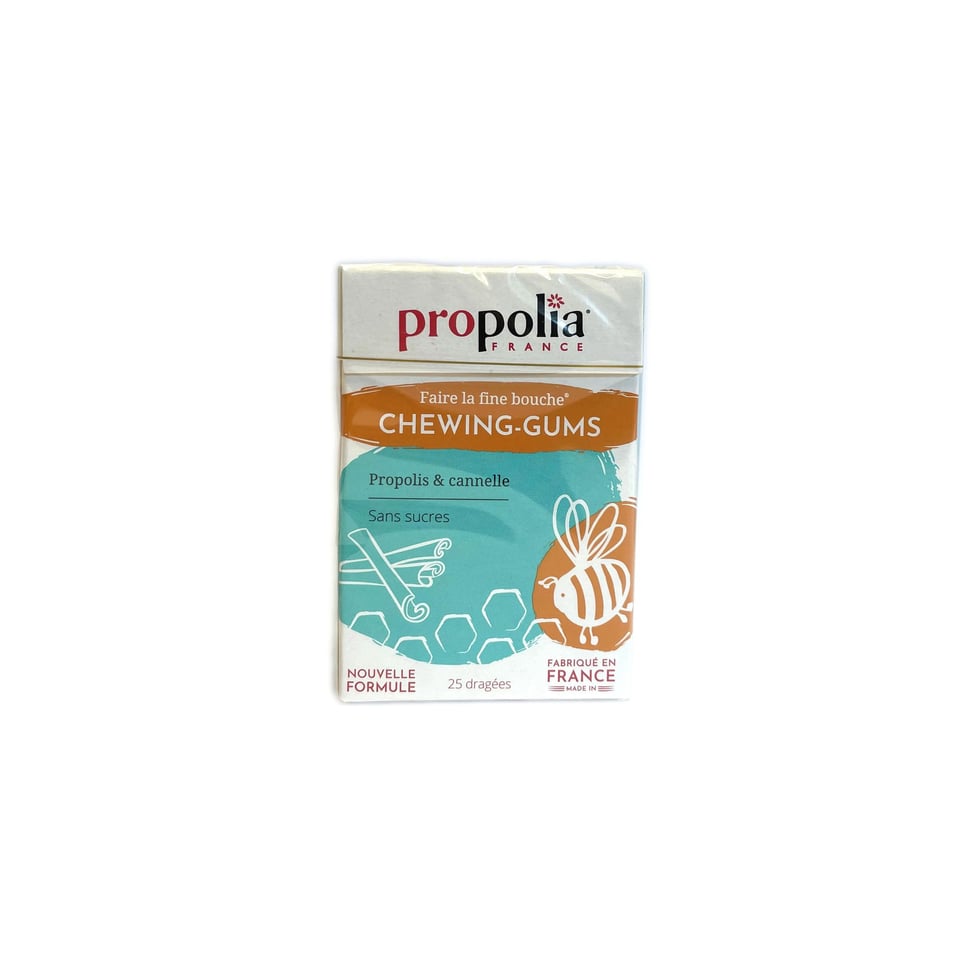 Propolis en kaneel kauwgom 25 stuks Propolia - propolis en kaneel