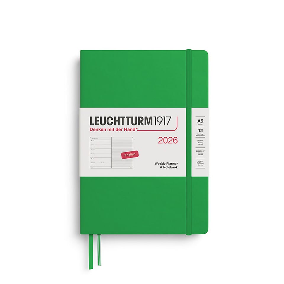 2026 Weekly Planner & Notebook 12 Months Medium A5
