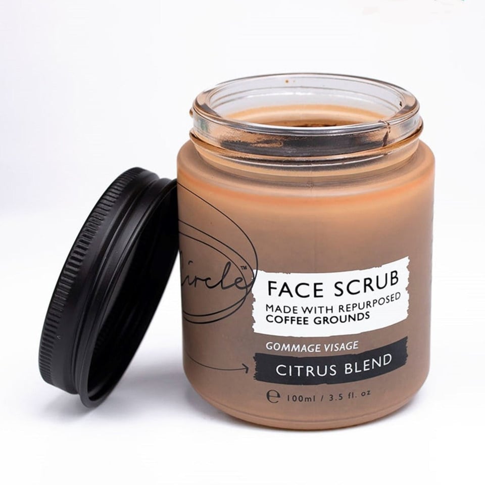 Face Scrub with Coffee Grounds - Dry Skin - Citrus Blend for Dry Skin