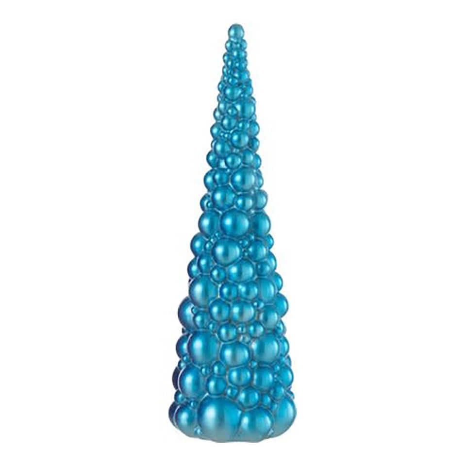 Kerstboompje Van Ballen Turquoise Blauw 10.5x33.5cm