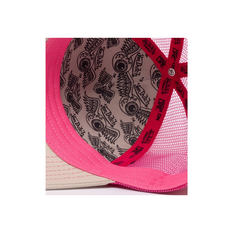 Von Dutch Creme Roze Cap