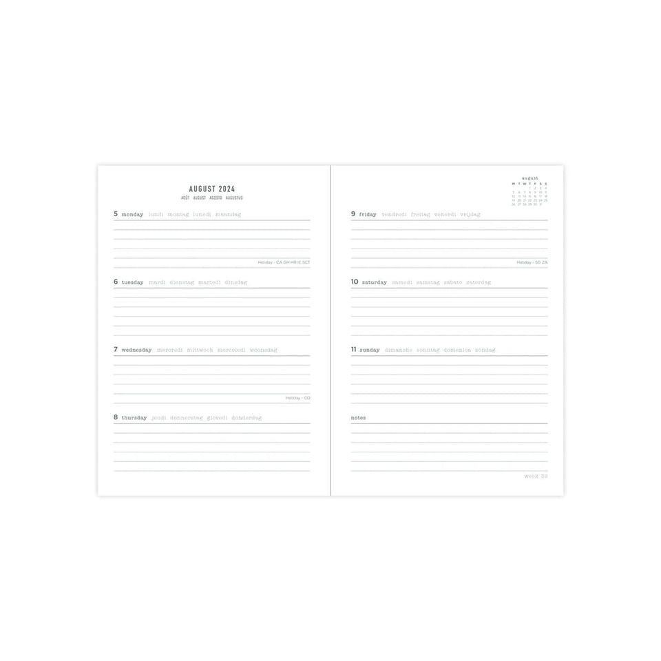 College Planner 2024-2025 Stripes A5