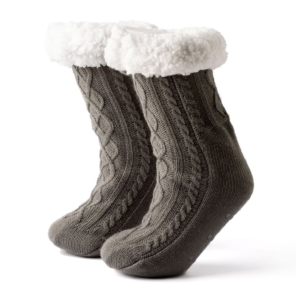 Huis Sokken Elza Charcoal Grijs - One Size
