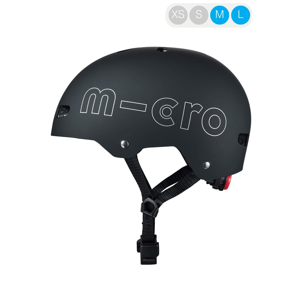 Micro ABS Helm Deluxe Zwart