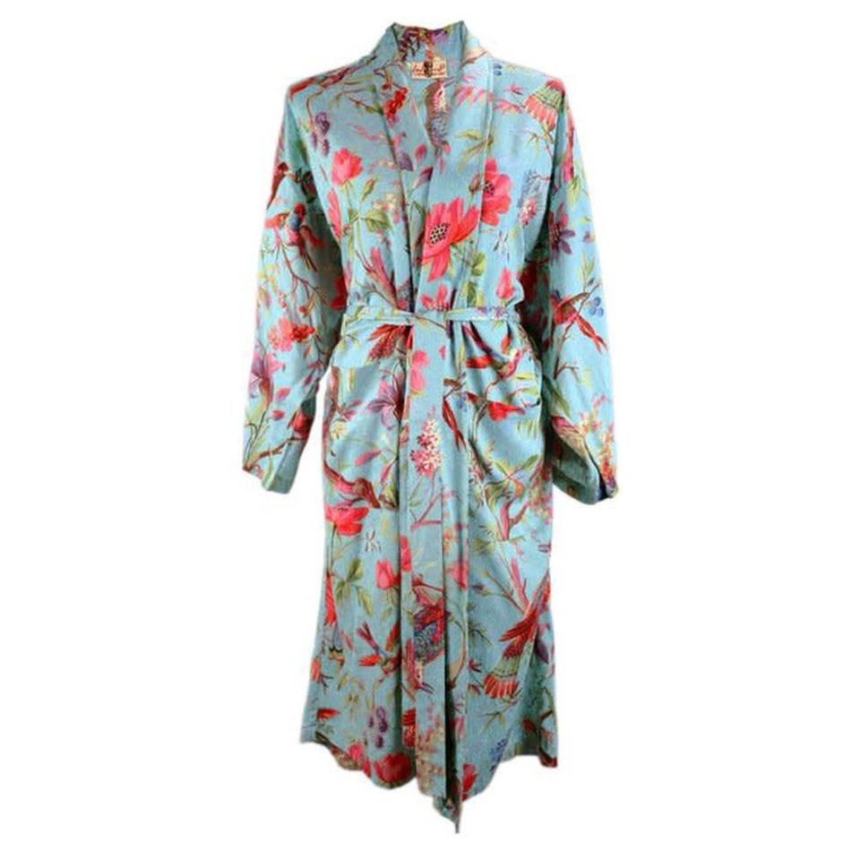 Kimono Royal Paradise Light Blue Viscose One-Size