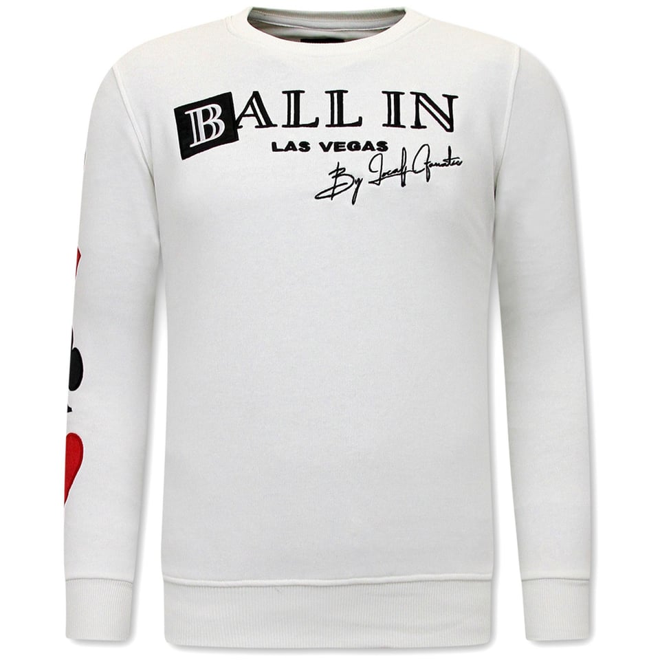 Exclusieve Joggingpak Mannen - Ballin Las Vegas - Wit