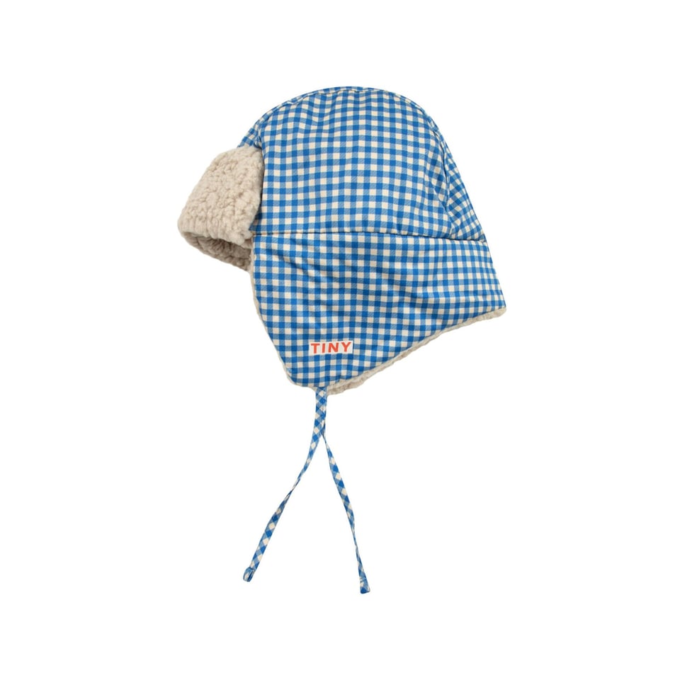 Tiny Cottons VICHY CHAPKA Blue/light Cream