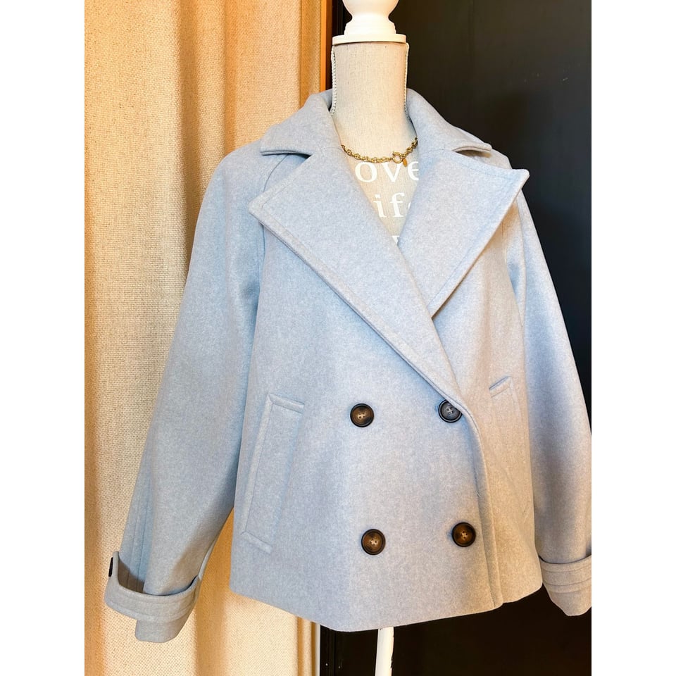 Short Autumn Jacket - Blue