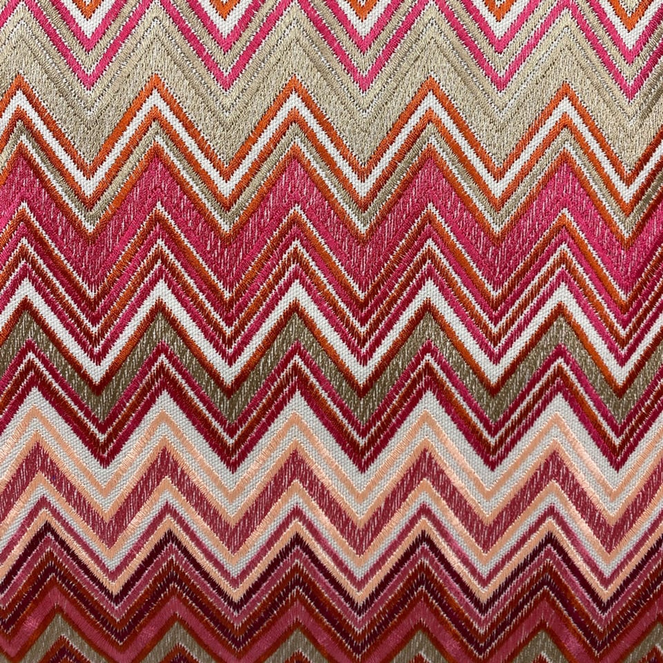 Sierkussen Chevron Rood Multicolor Katoen 50x50cm