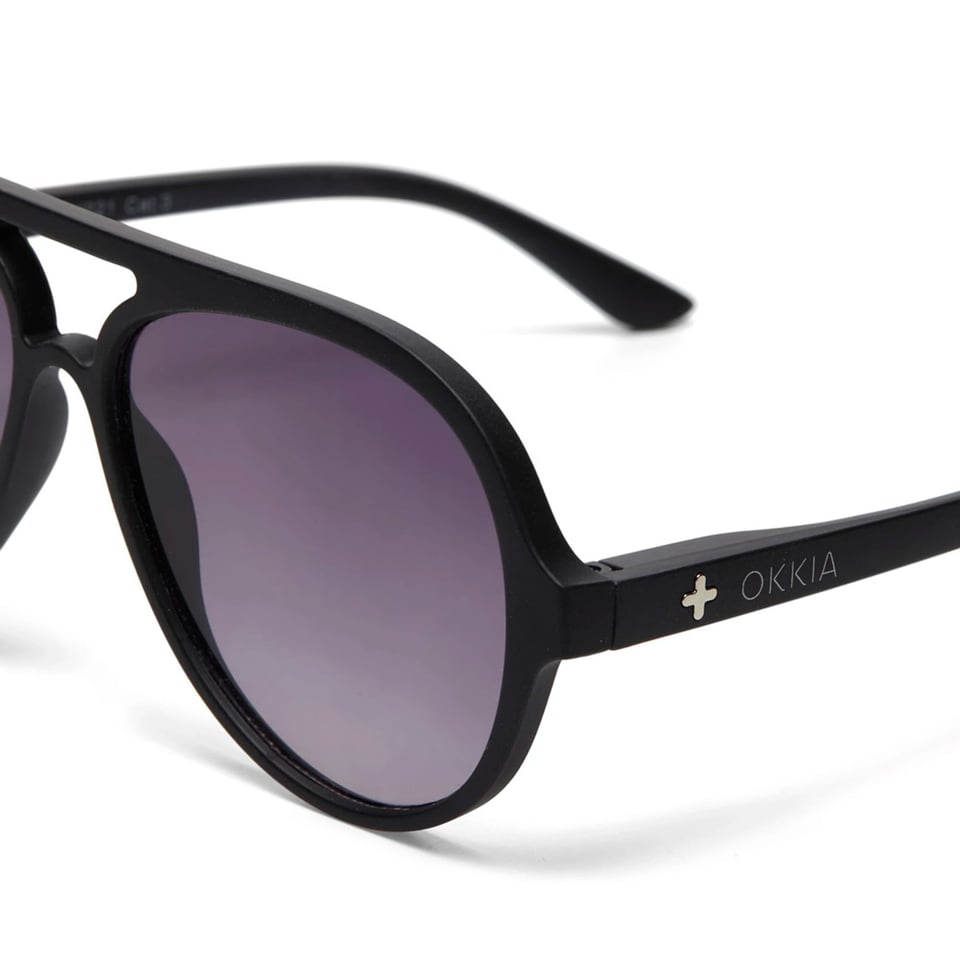 Zonnebril ALESSIO Aviator Black OK021-BK