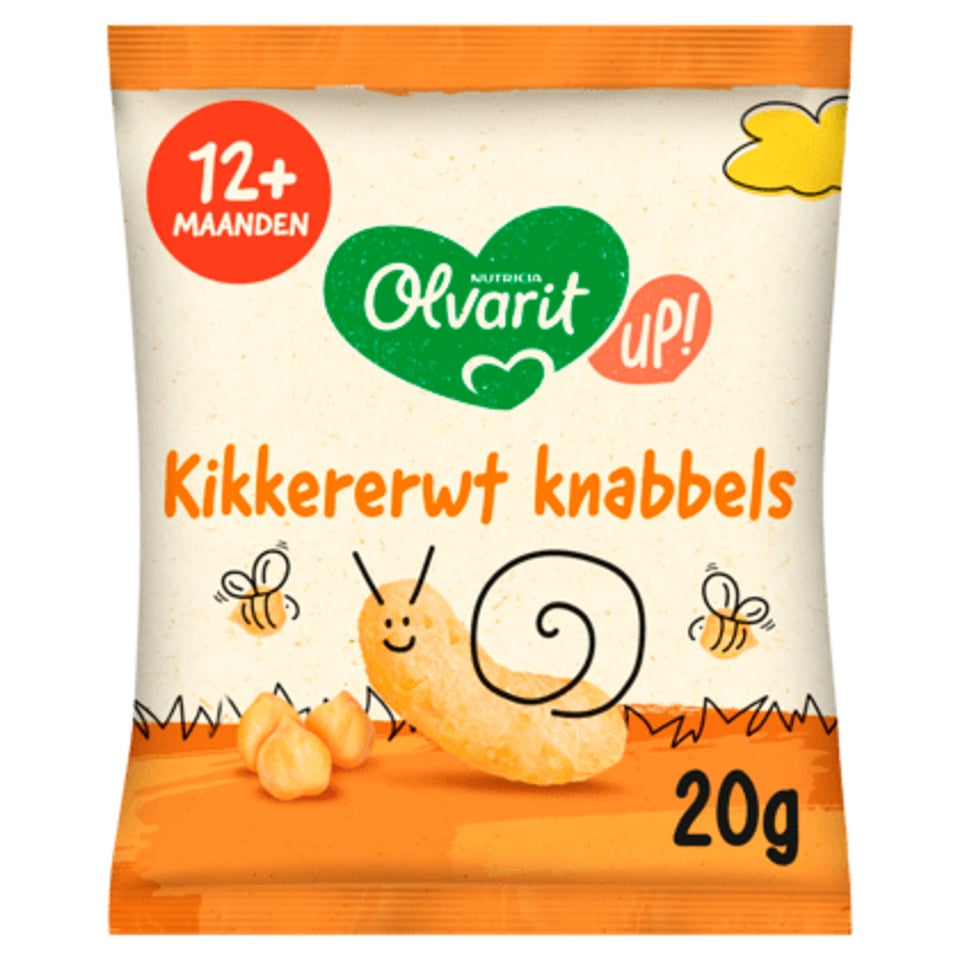 Olvarit Kikkererwt Knabbels 12+ Mnd