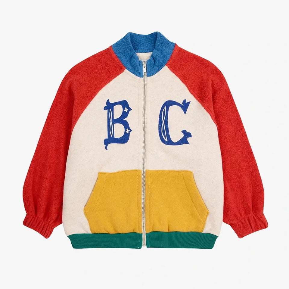 Bobo Choses B.C Vintage Color Block Zipped Sweatshirt