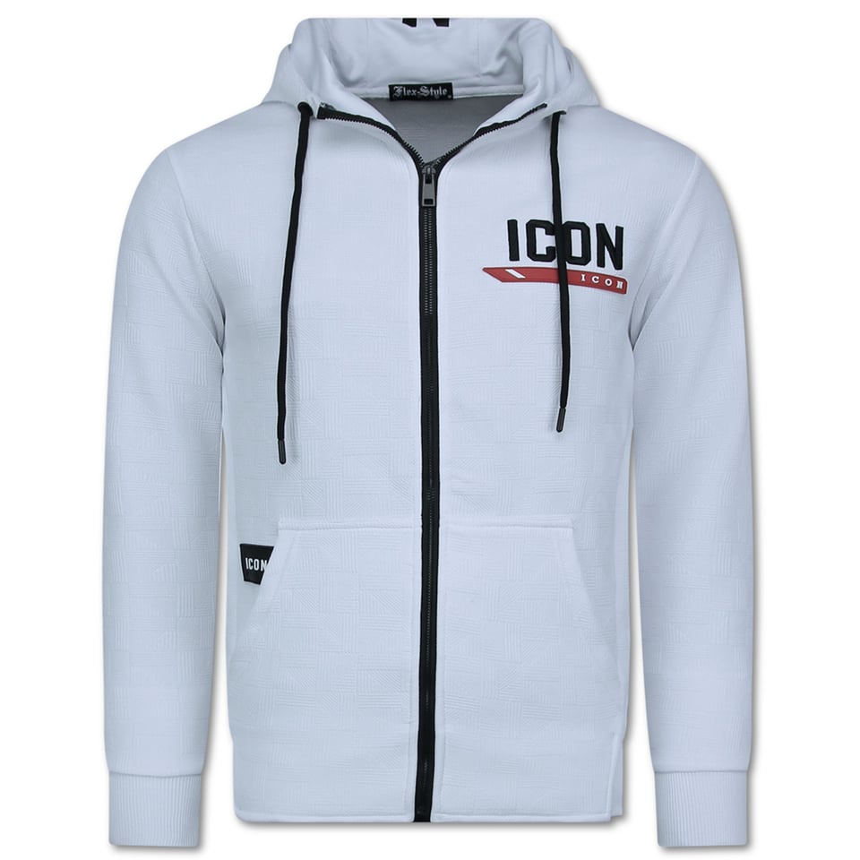 Huispak ICON - Trainingspak Heren - Joggingpak Heren Volwassenen - 3877 - Wit