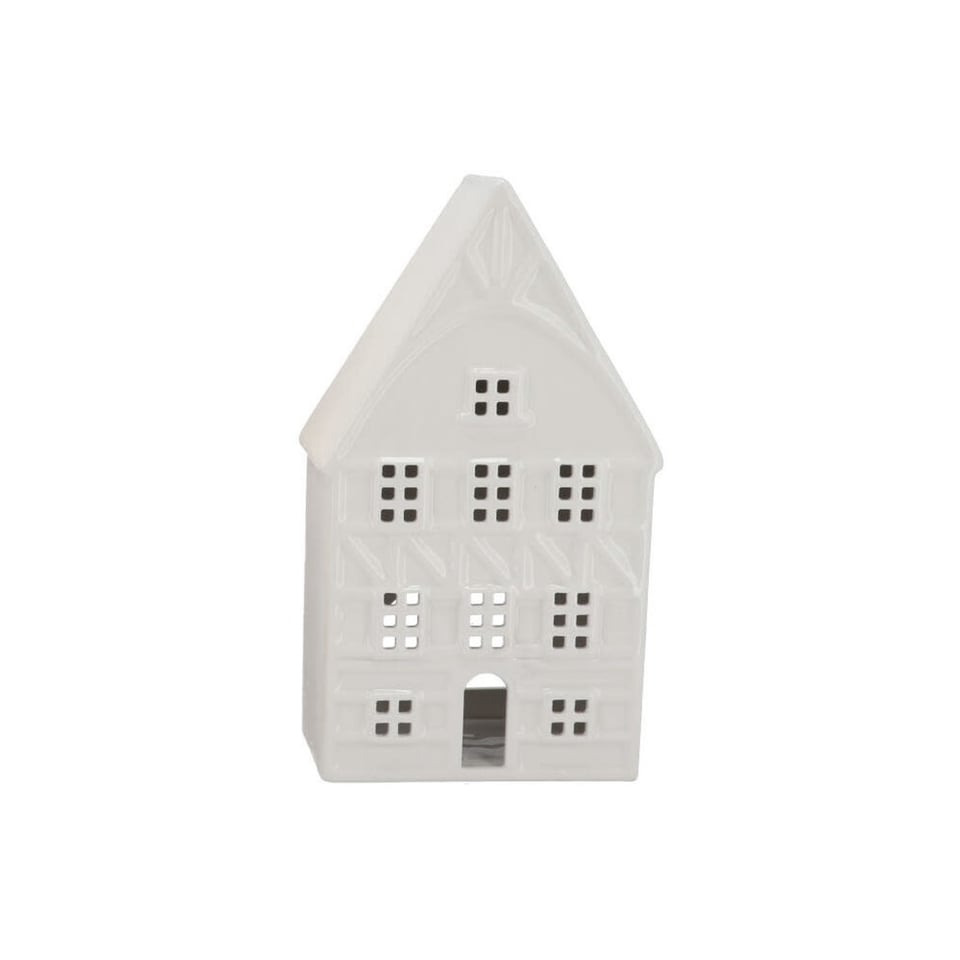 Waxinelicht Huisje Jolie Keramiek 15x26cm 3 Kleuren