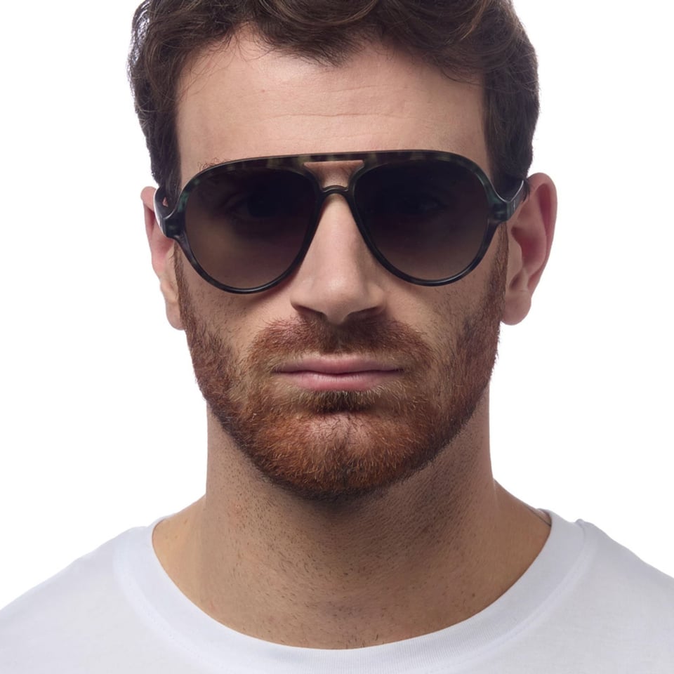 Zonnebril ALESSIO Aviator Camo Havana Green OK021-KH