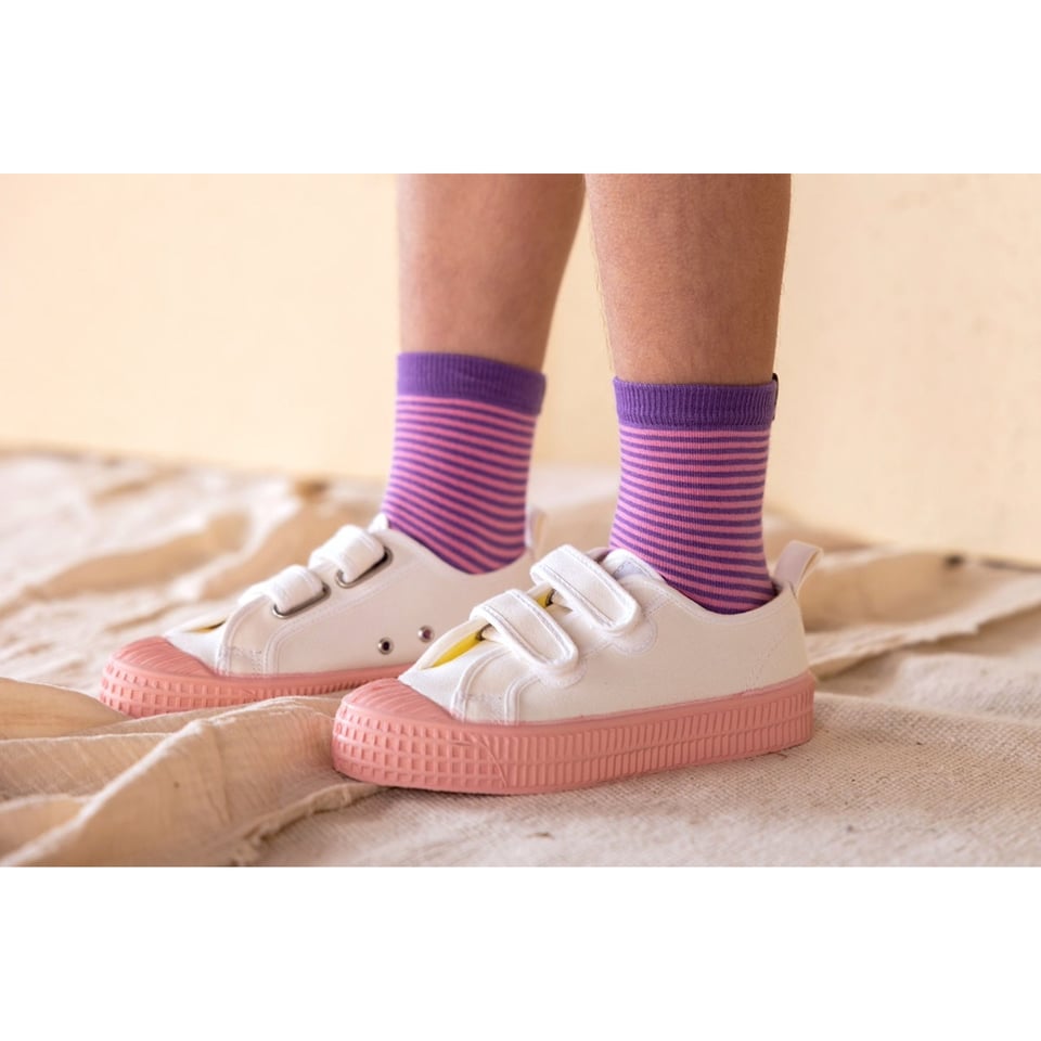 Nixnut Striped Socks Purple