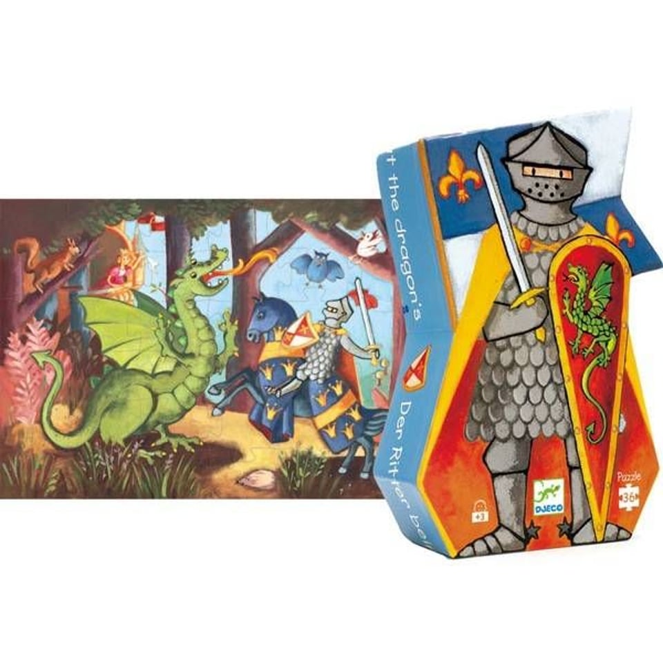 Djeco Puzzel - De ridder en de draak
