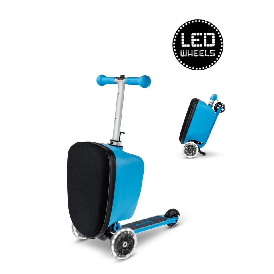 Micro Step Luggage Junior LED Patch & Play Blauw