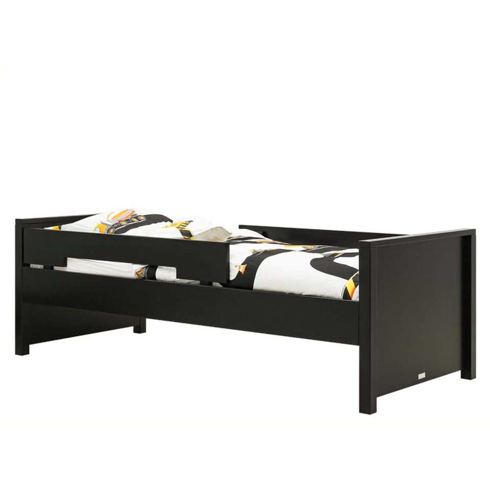Bopita Jonne Ledikant Mat Zwart Met (Slaap)lade 90 X 200
