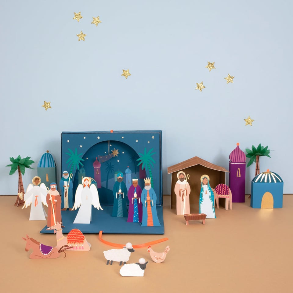 Meri Meri Nativity Paper Craft Advent Calendar Peddler