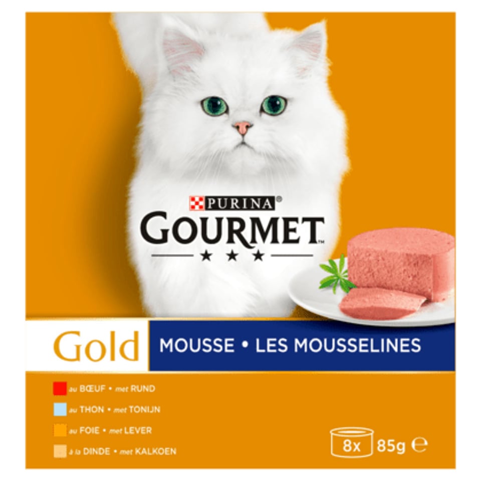 Gourmet Gold Mousse Kattenvoer Nat Vis/vlees
