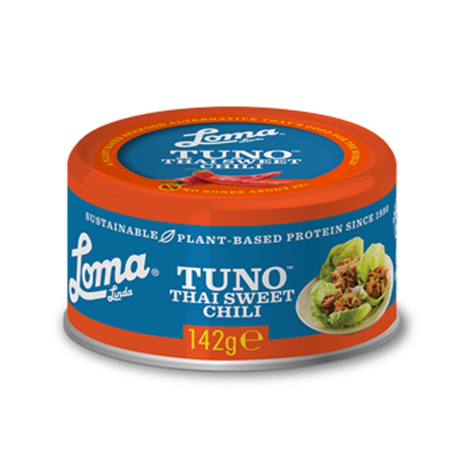 Loma Linda Fishless Tuno - Thai Sweet Chilli 142g *THT 12.09 2025*