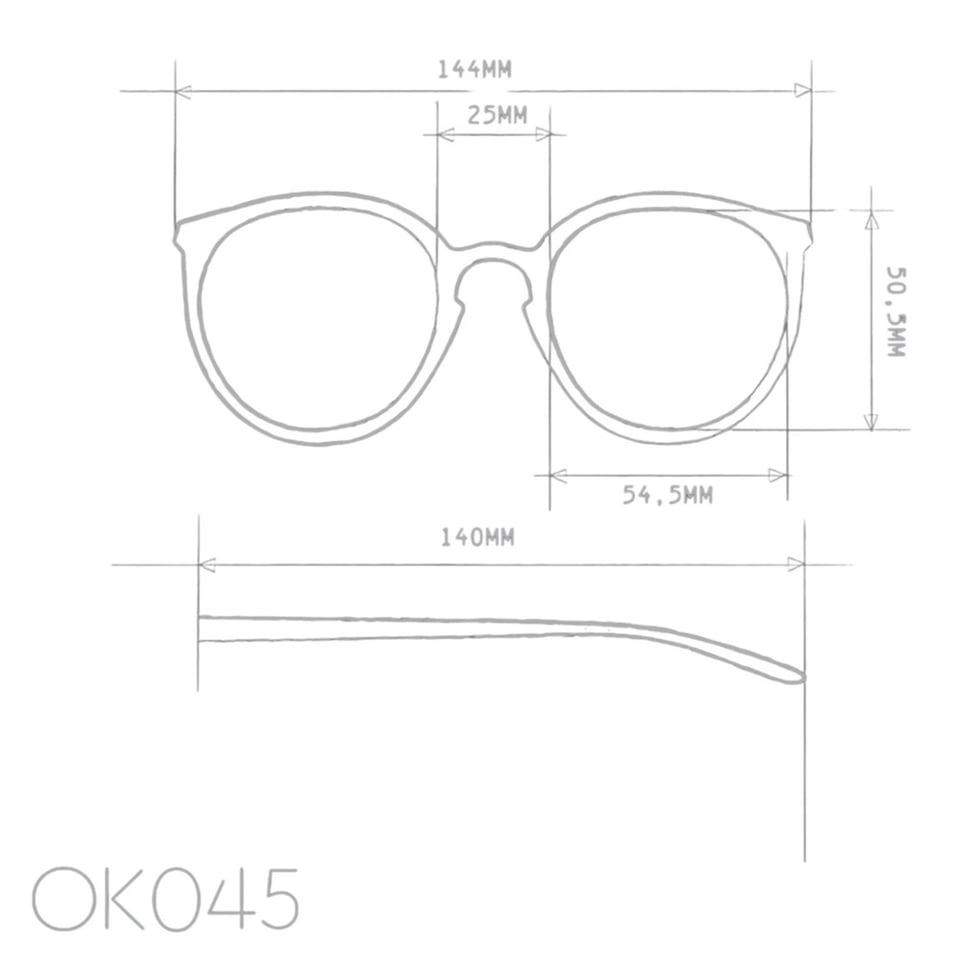 Zonnebril BERLINO Round Black OK045-BK