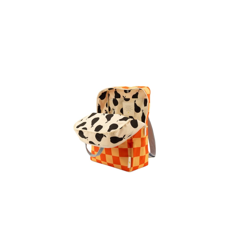 Sticky Lemon Rugzak Groot Blokjes Geel + Rood