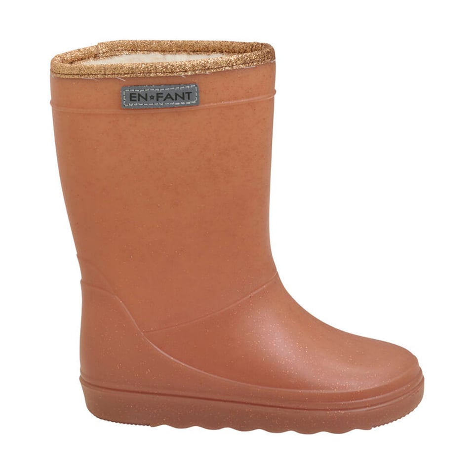 Enfant Thermoboots Glitter Leather Brown