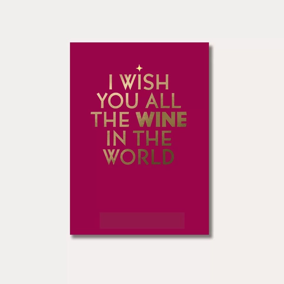 Le Club Des Vins - Wenskaart - I Wish You All the Wine